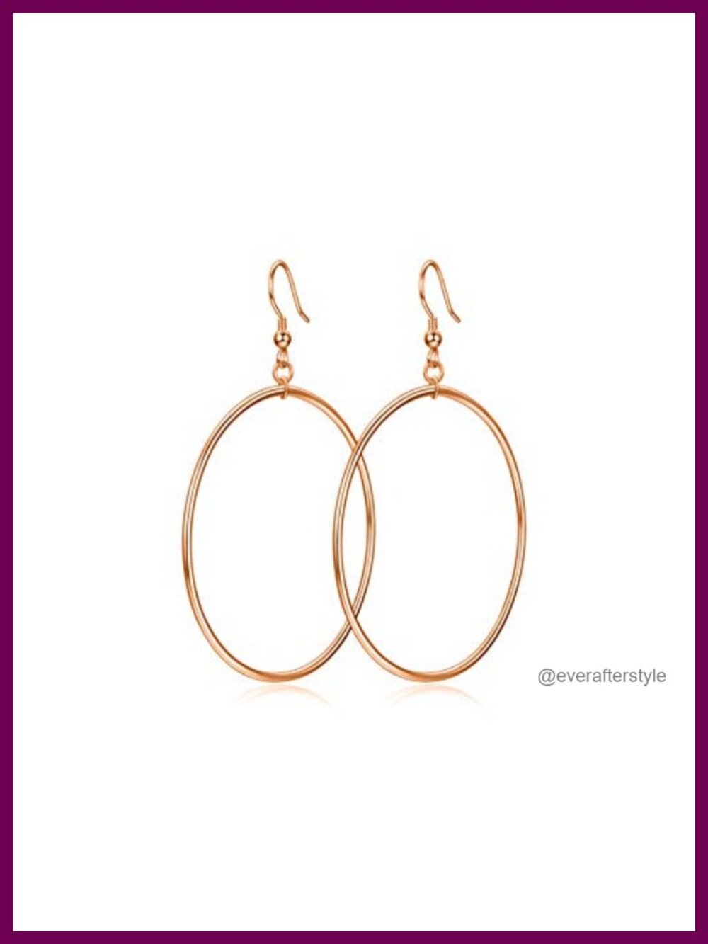 Large Hoop Earrings for Women Sterling Silver 60mm